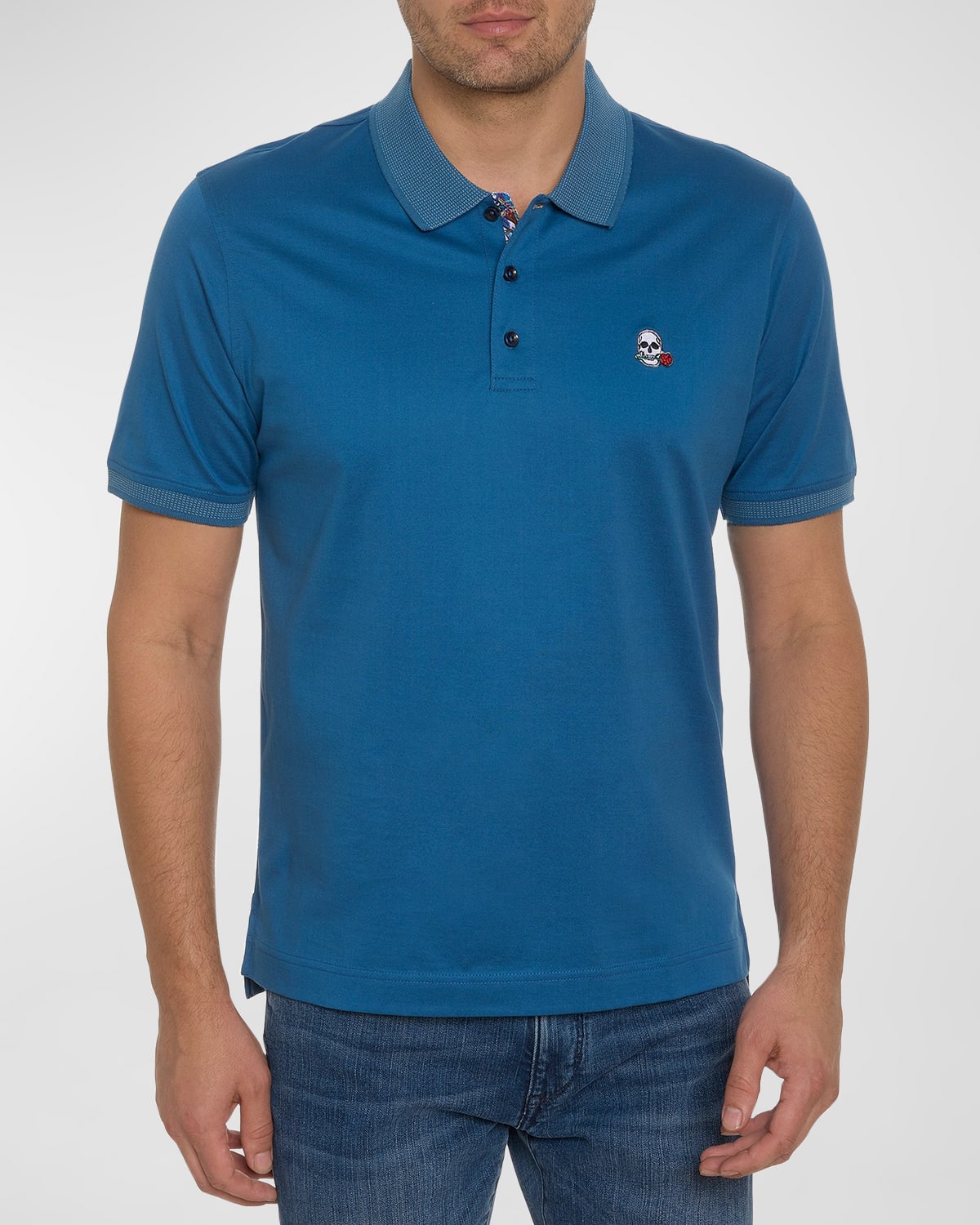 Robert Graham Archie Polo In Indigo