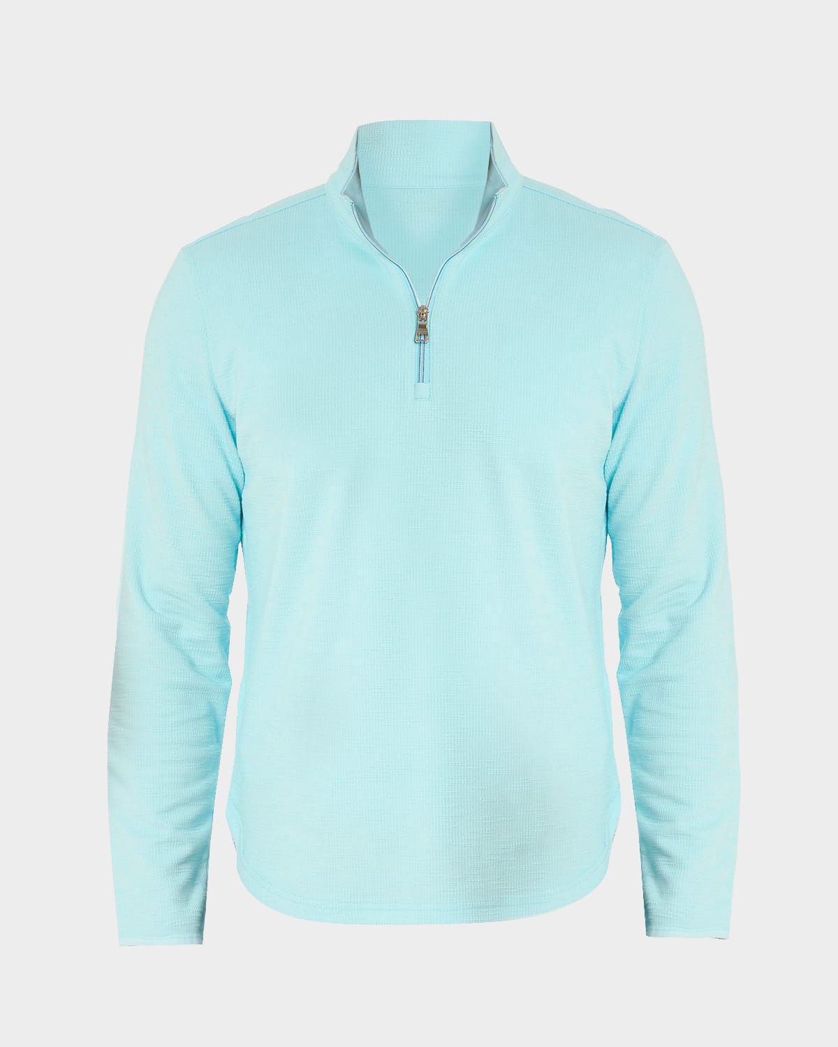 Shop Robert Graham Men's Speilberg Quarter-zip Waffle Knit Pullover In Ice Blue