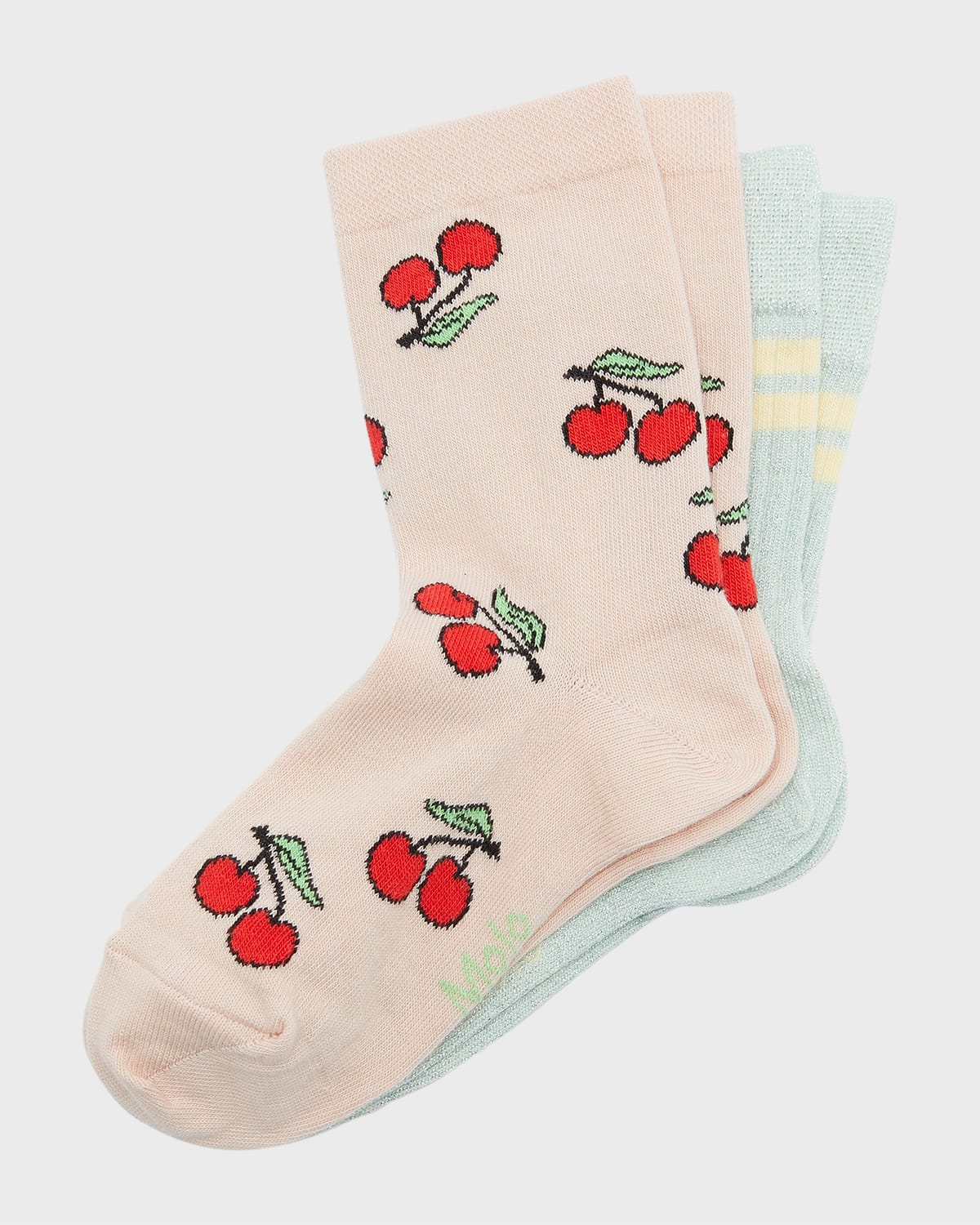 Girl's Nomi 2-Pack Mixed-Print Socks Set