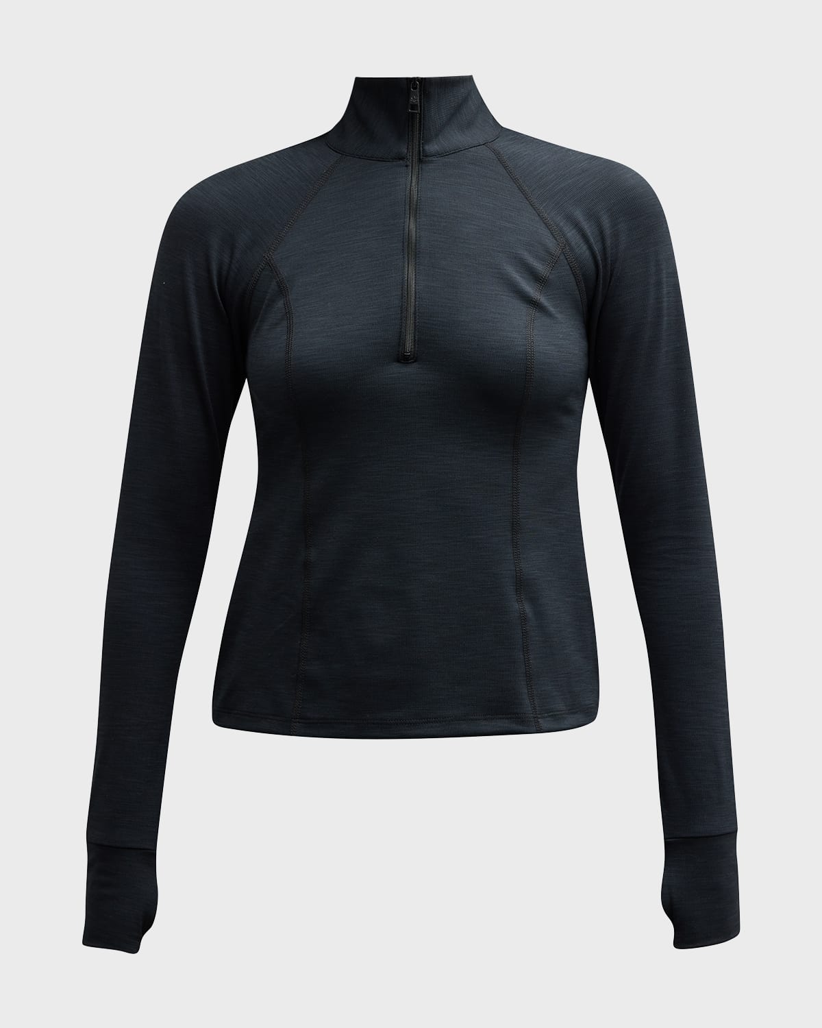 Shop Beyond Yoga Heather Rib Take A Hike Pullover In Black Heather