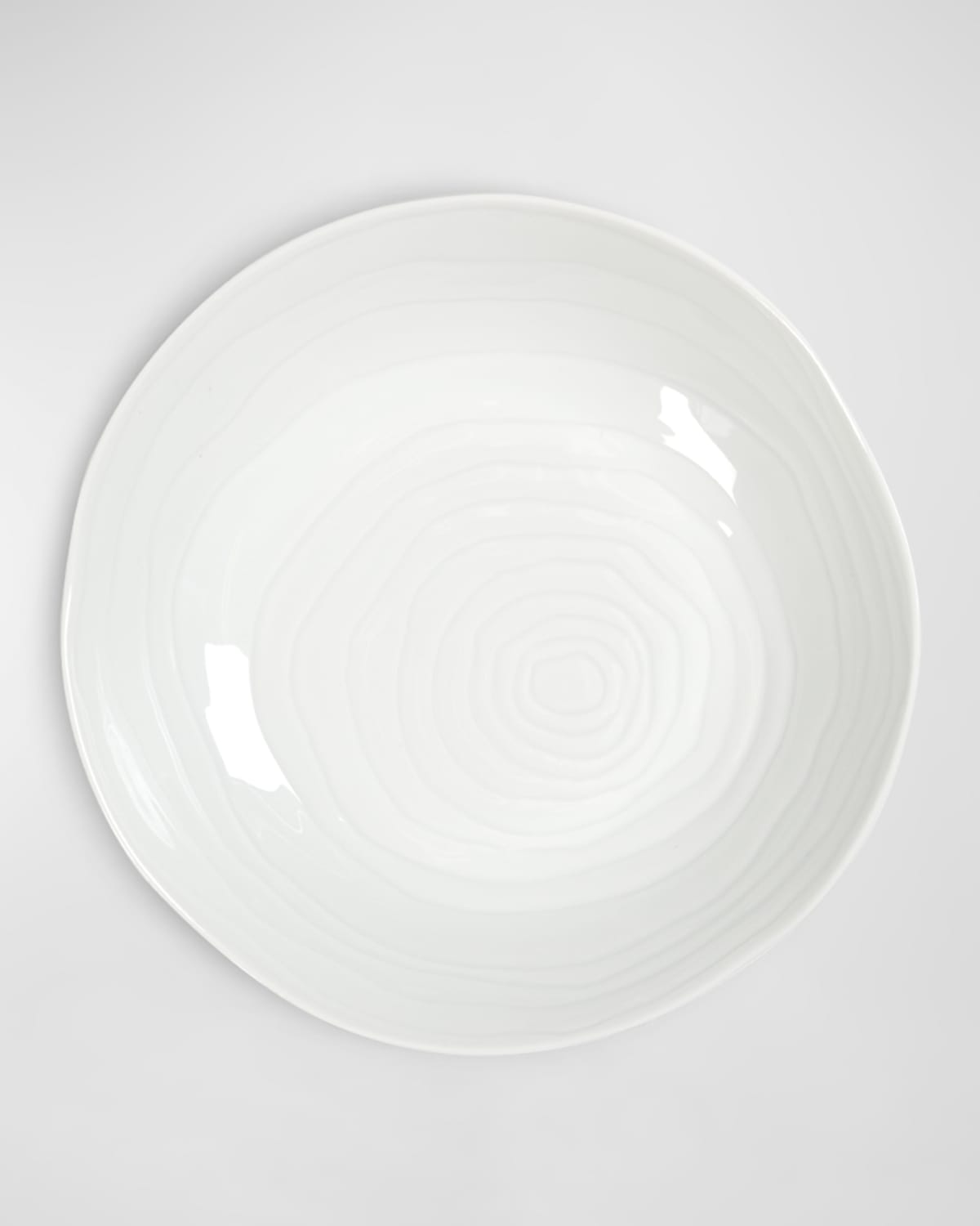 Pillivuyt Teck Shallow Pasta Bowls, Set Of 4 In White