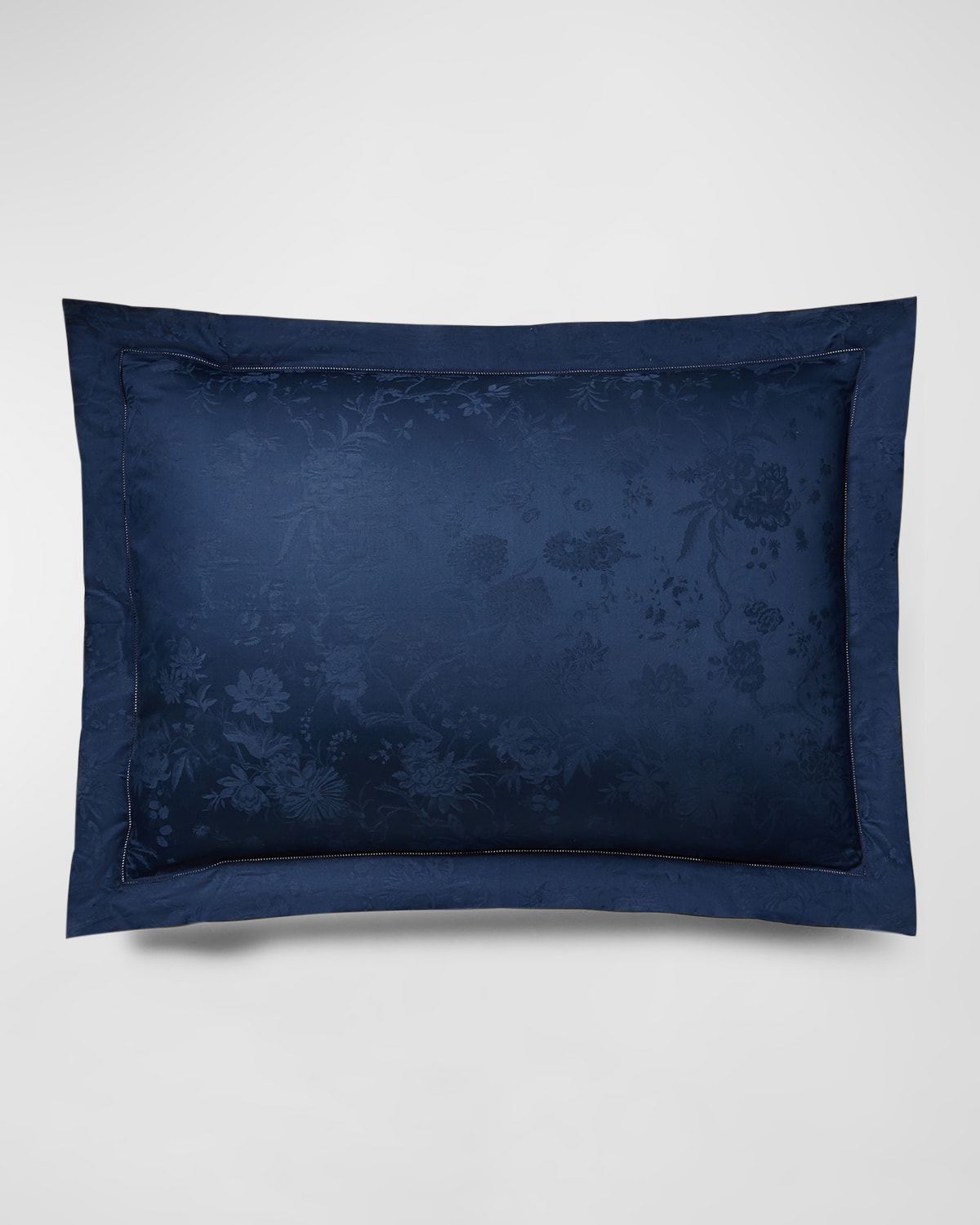 Polo Ralph Lauren Bethany Floral Jacquard Pillow Sham In Polo Navy