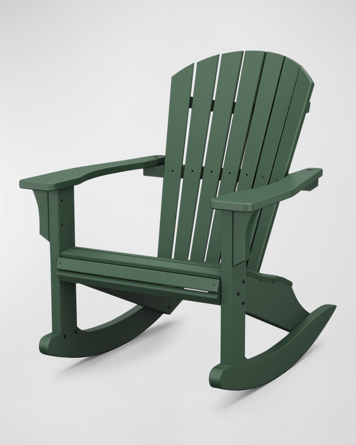 Polywood Seashell Rocking Chair In Green