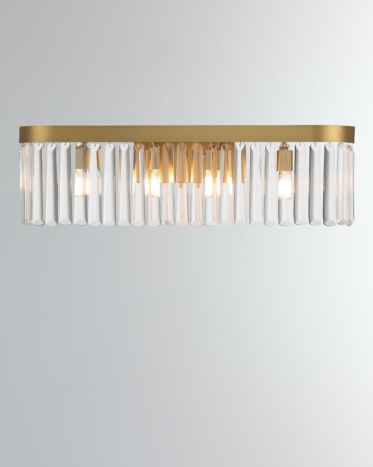 Shop Crystorama Emory 4-light Forged Bathroom Vanity Light In Gold