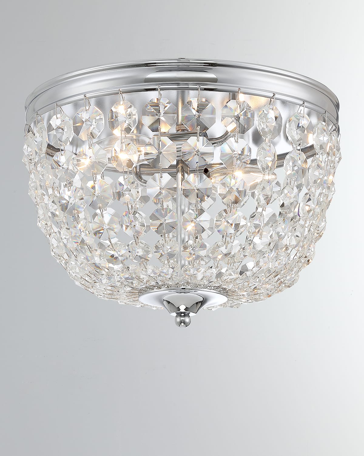 Crystorama Nola 2-light Black Forged Ceiling Mount