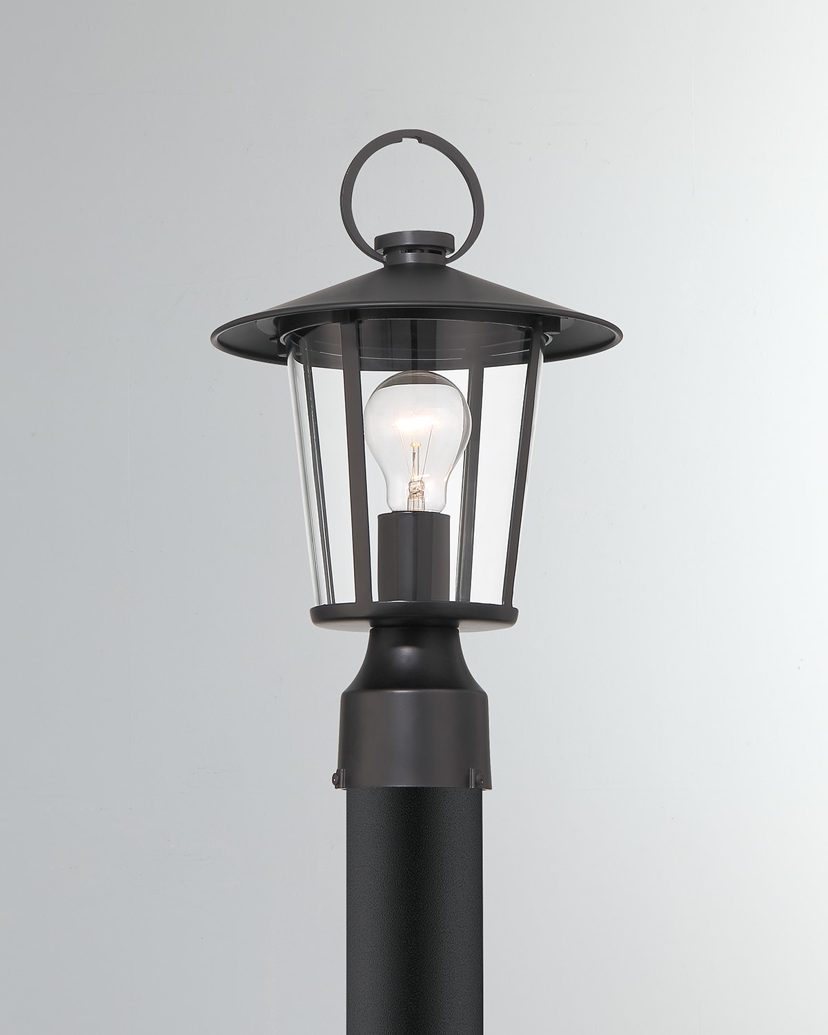Crystorama Andover 1-light Matte Black Outdoor Lantern