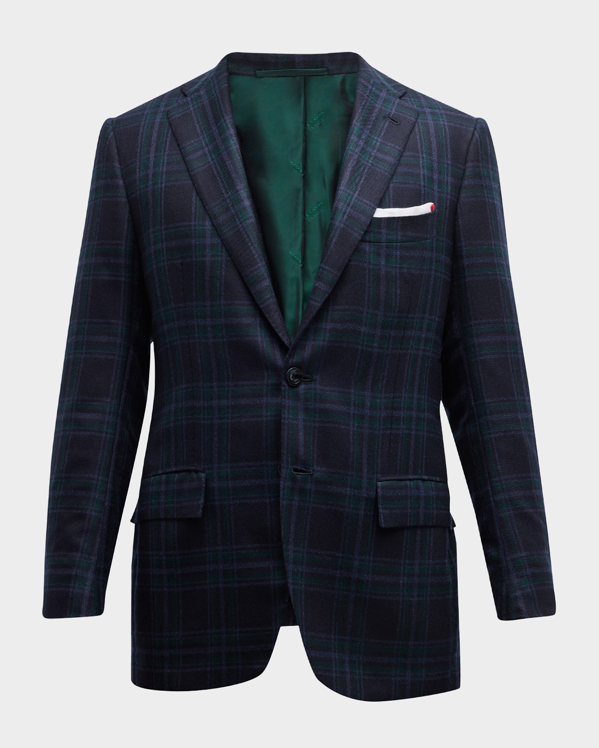 Men's Plaid Cashmere Jacket