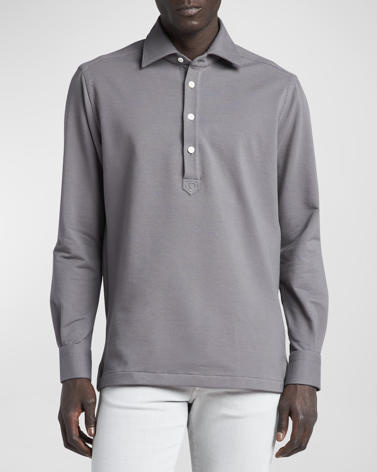 Men's Cotton-Stretch Polo Shirt