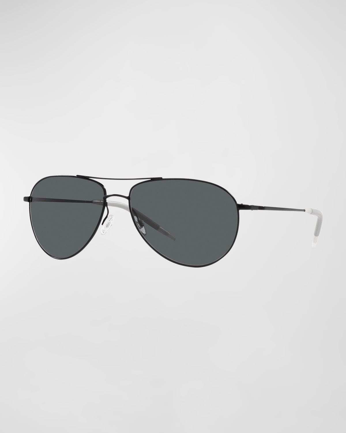 Oliver Peoples Men's Benedict 59 Aviator Sunglasses - Gradient Lenses In Matte Black