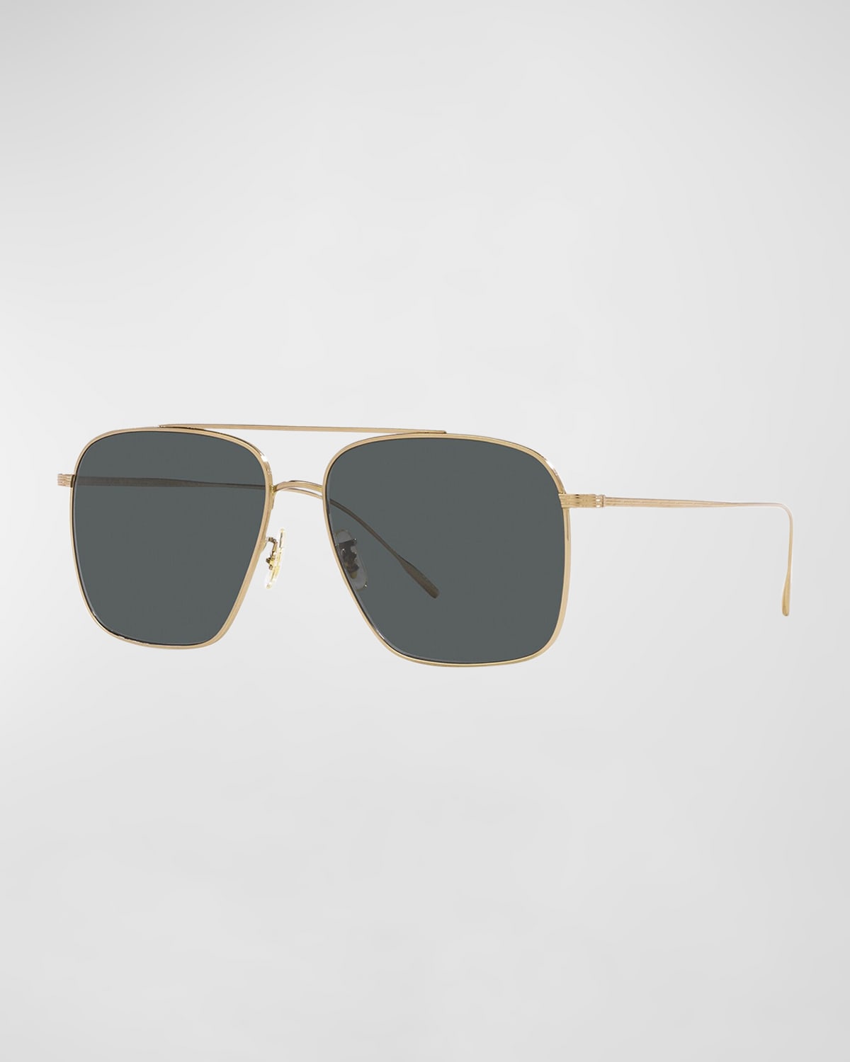 Oliver Peoples Dresner Aviator-frame Sunglasses In 5292p2 Gold