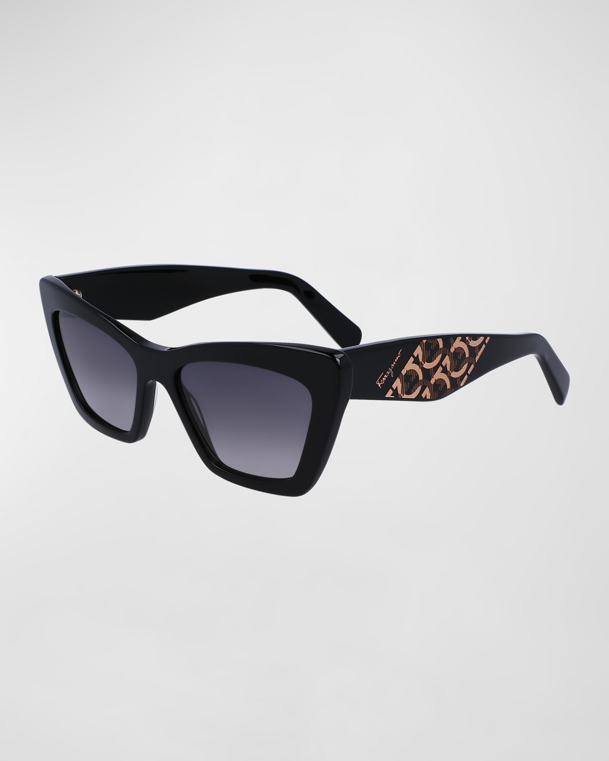 Gancini Foil Print Cat-Eye Sunglasses