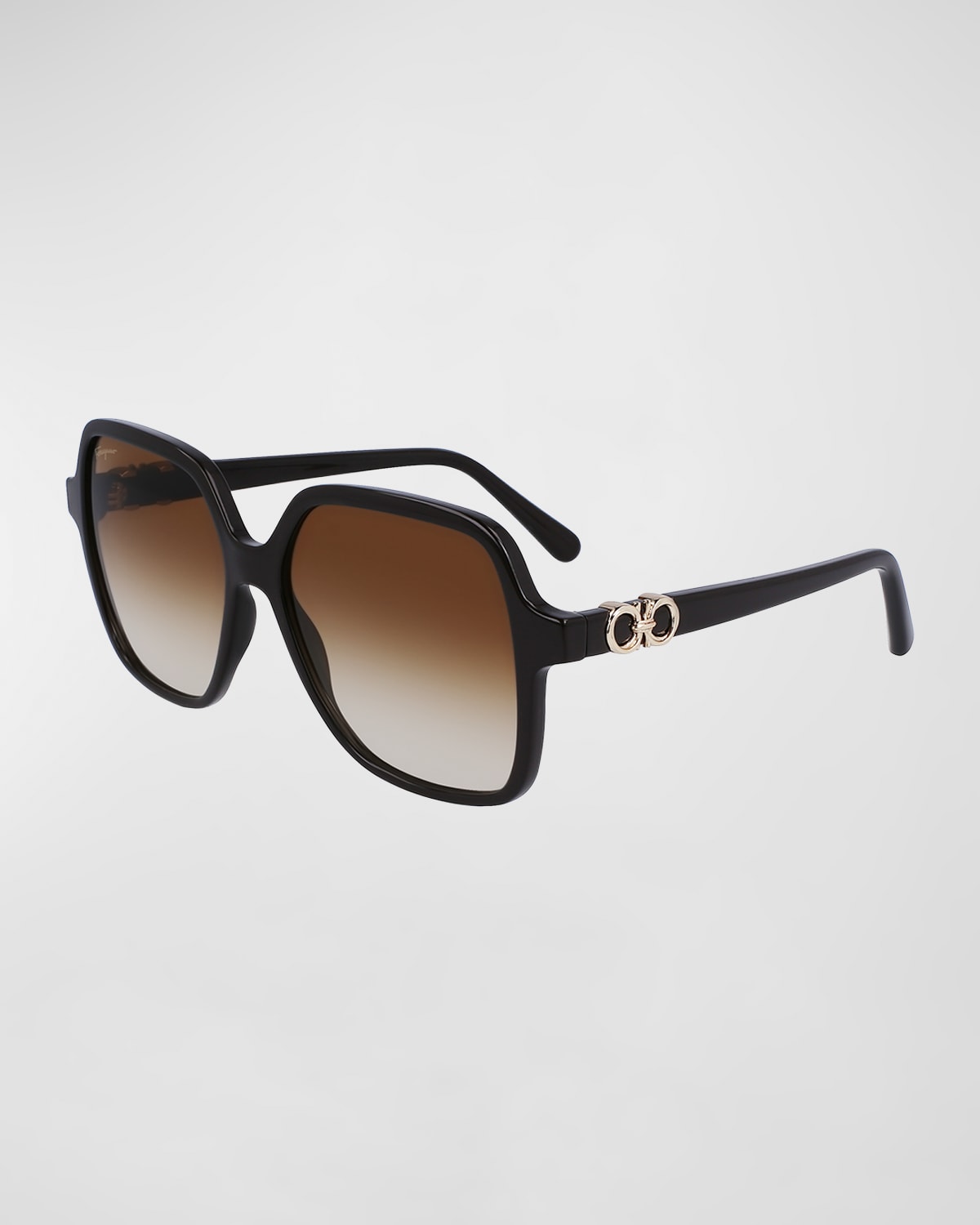 Ferragamo Sunglasses In Dark Brown