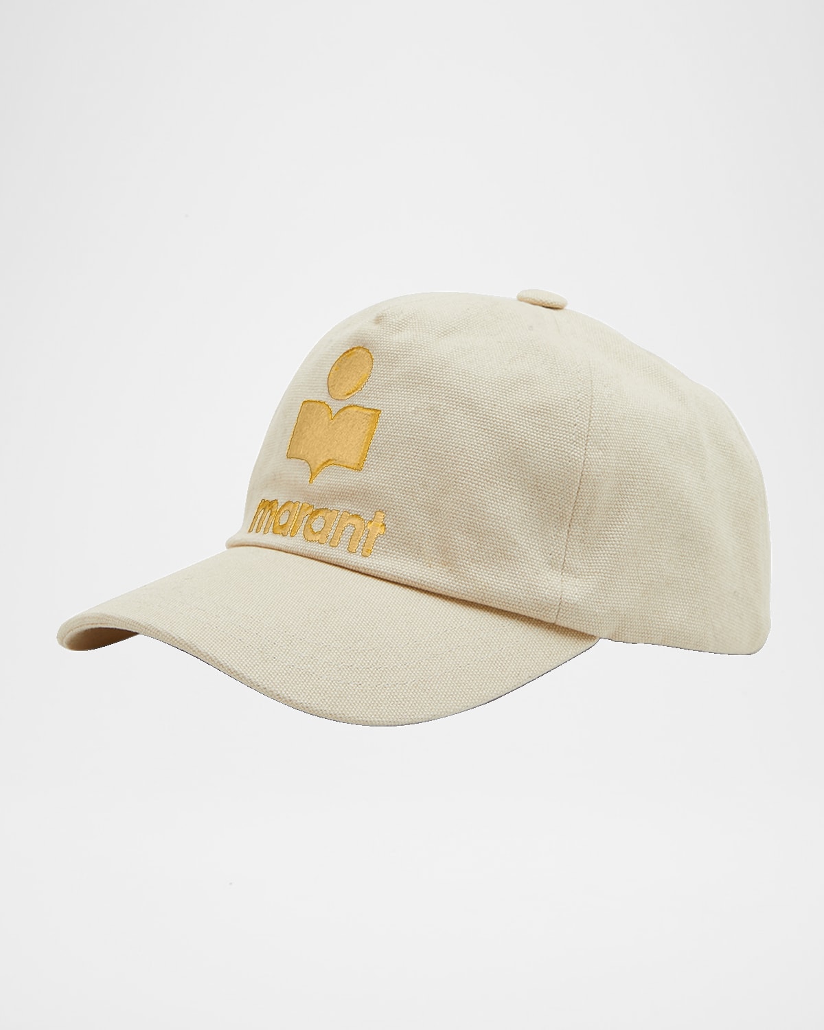 Isabel Marant Tyron Cotton Baseball Cap In Ecru Ochre