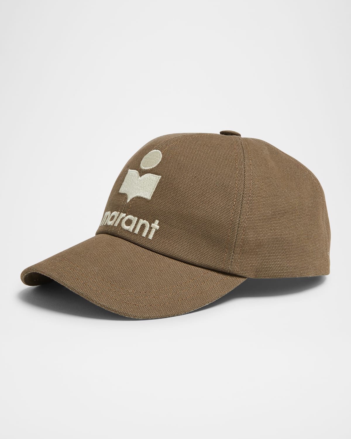 Shop Isabel Marant Tyron Cotton Baseball Cap In Ecru Black