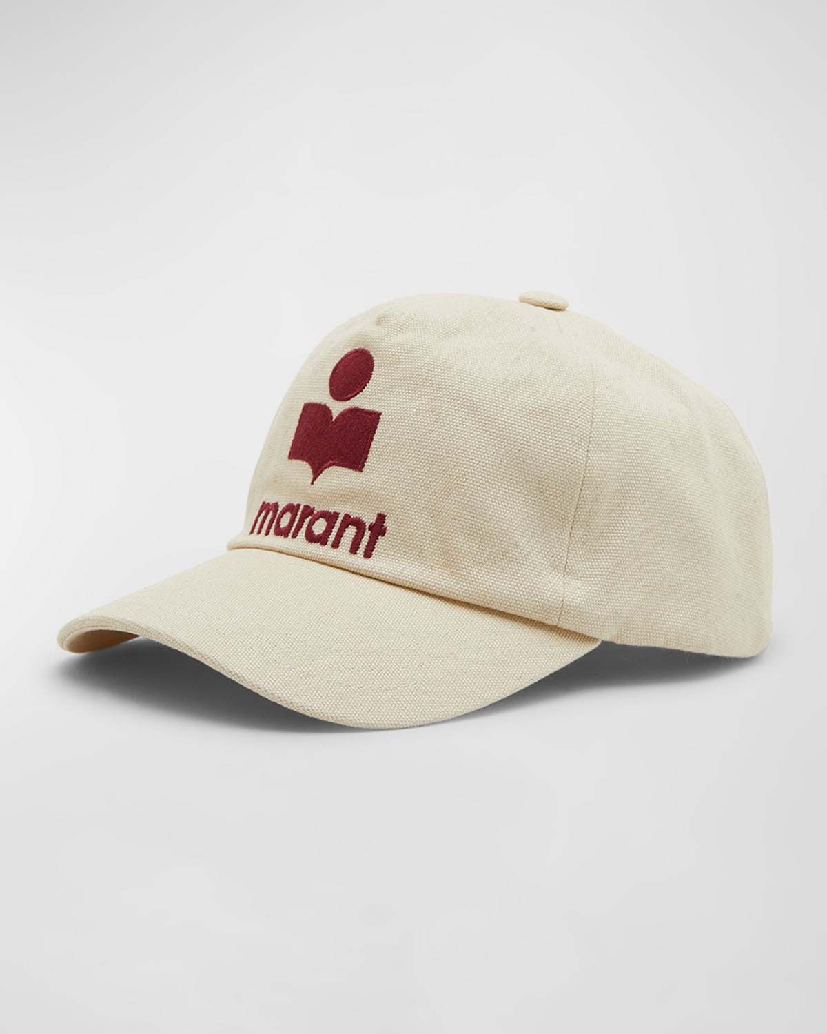 Isabel Marant Tyron Baseball Cap In Ecru Red