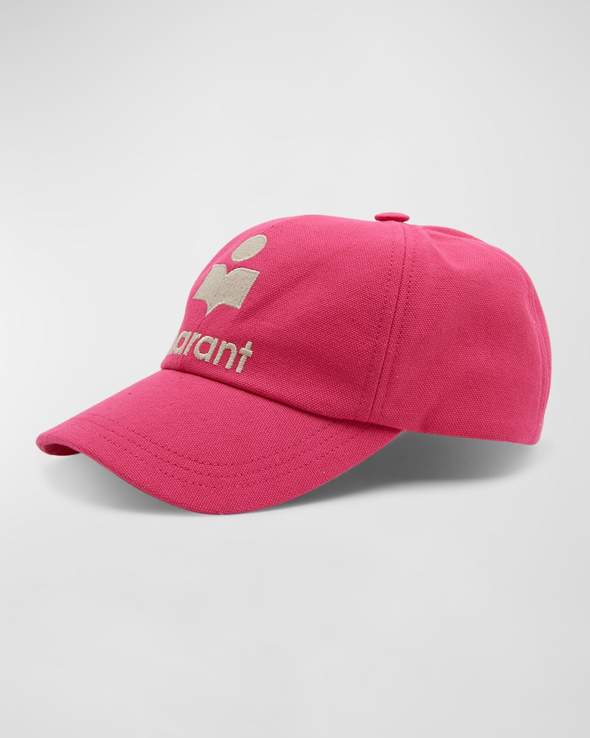 Shop Isabel Marant Tyron Cotton Baseball Cap In Fuchsia