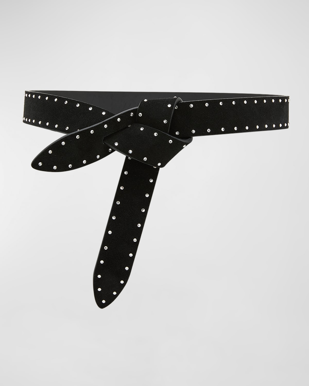 Shop Isabel Marant Lecce Studded Pull-through Belt In Black