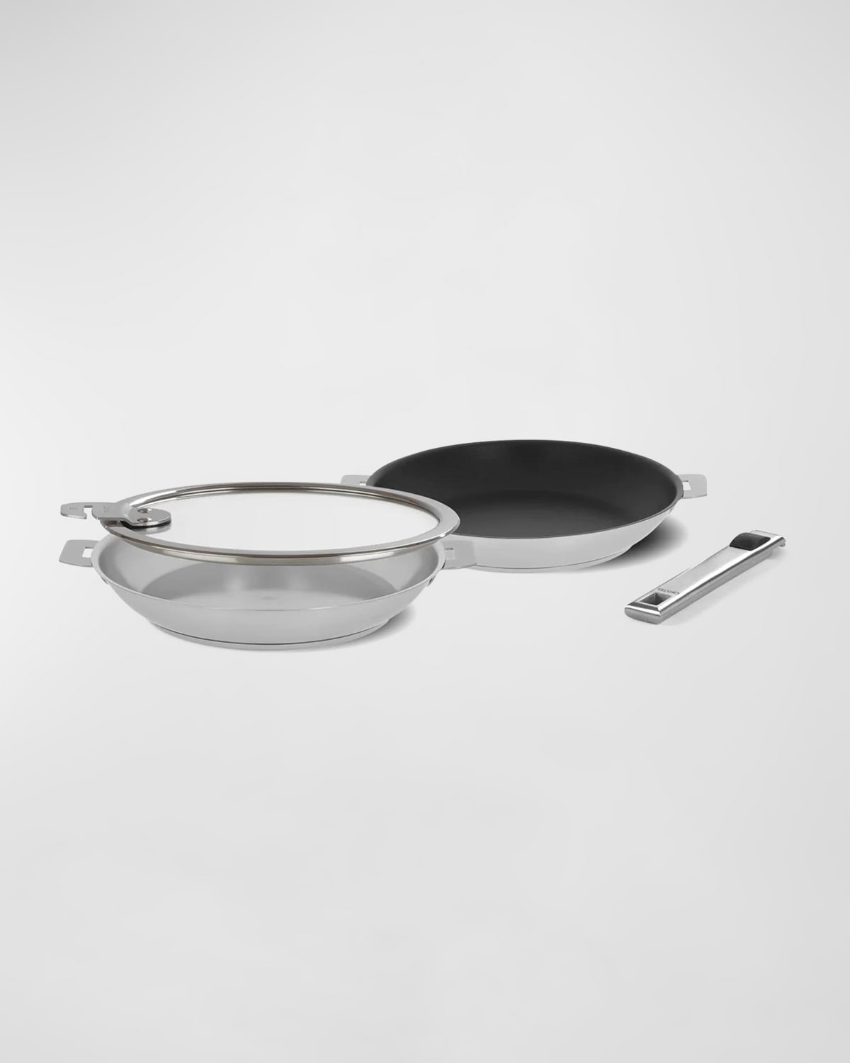Cristel Strate 4-piece Frying Pan Set In Silver