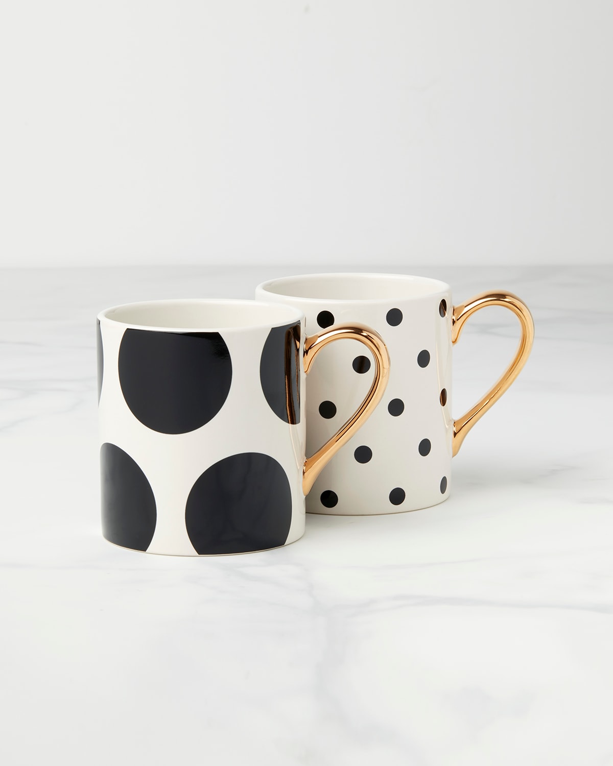 Kate Spade On The Dot Assorted Mugs 2 Piece Set, Service For 2