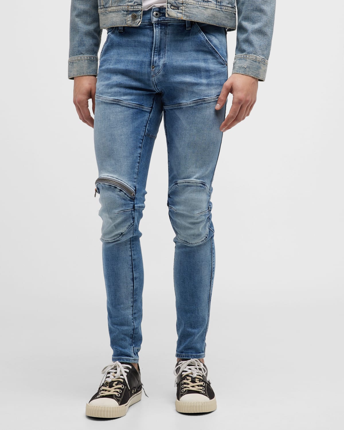 G-STAR RAW Men's 5620 3D Skinny Moto Jeans