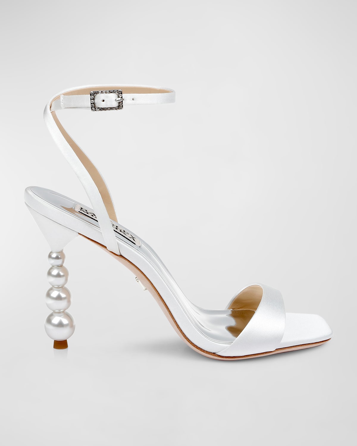 Ivette Satin Ankle-Strap Evening Sandals