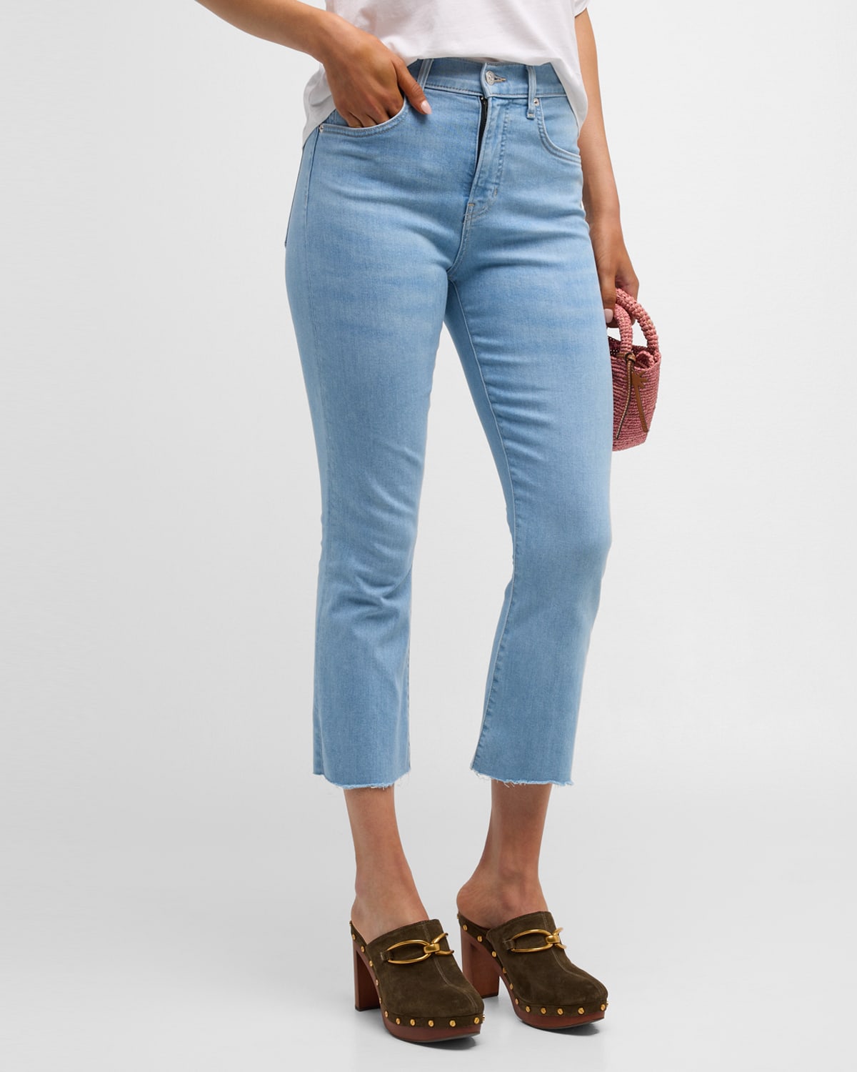 Veronica Beard Jeans Carly Crop Jeans In Bail Out