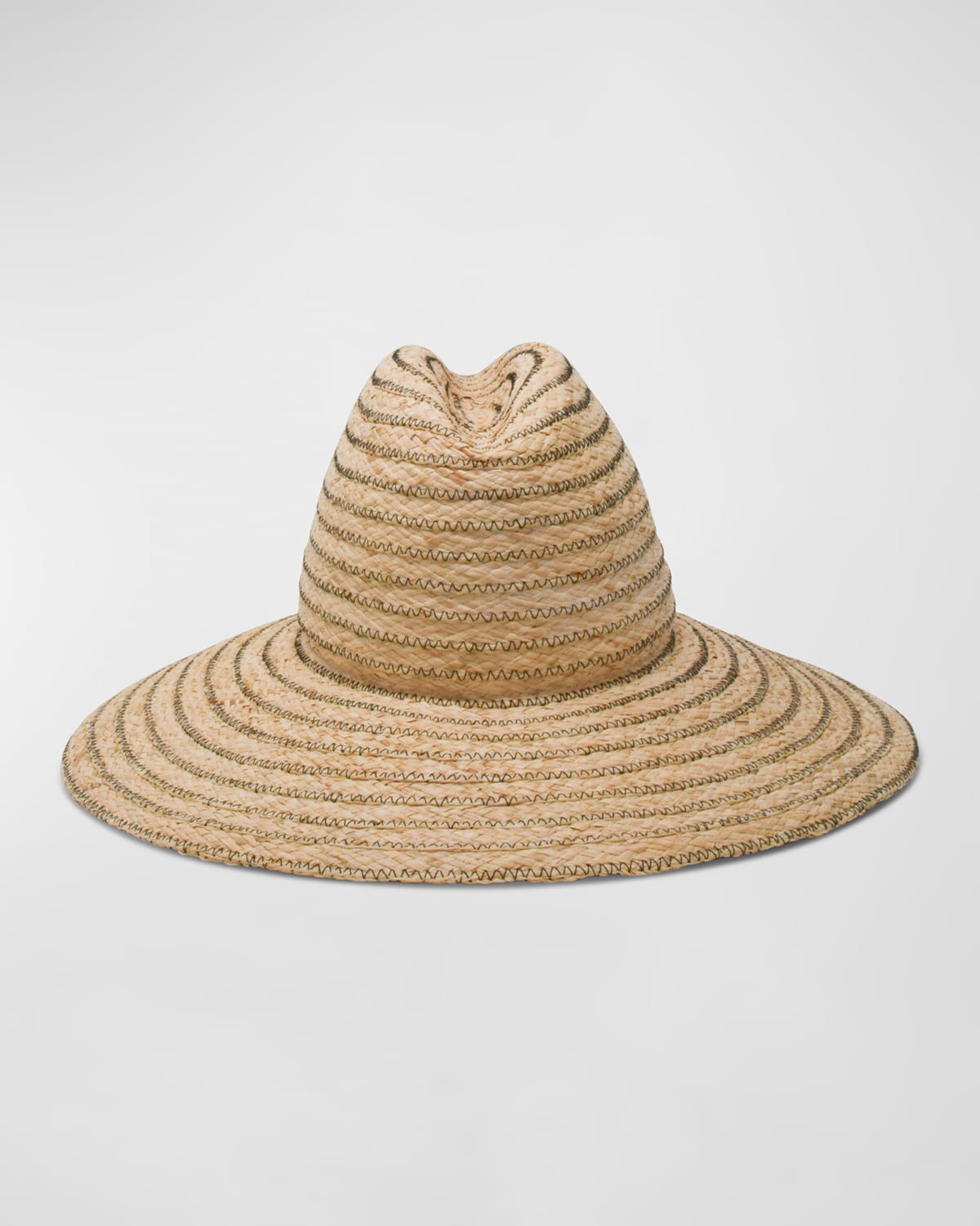 Shop Gigi Burris Requiem Zig-zag Structured Hat In Natural Black