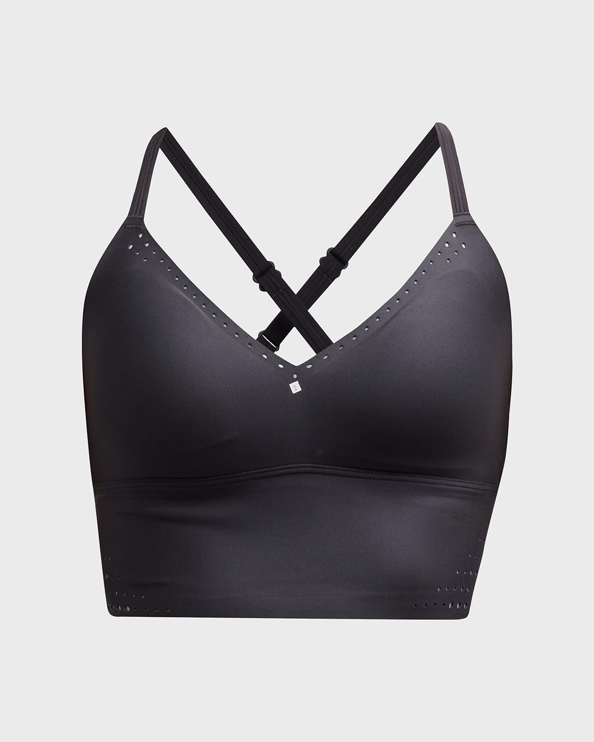 Shop Alo Yoga Airlift Laser-cut Speedy Bra Tank In Black