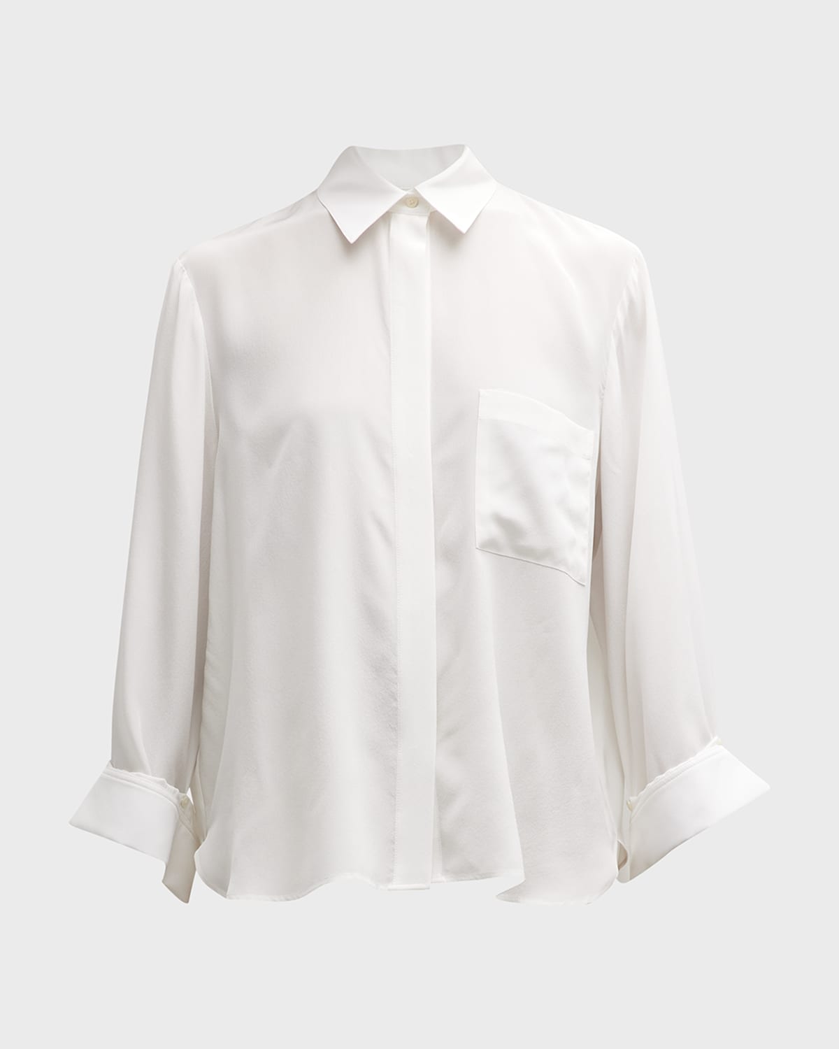 New Morning After Button-Front Cotton Shirt