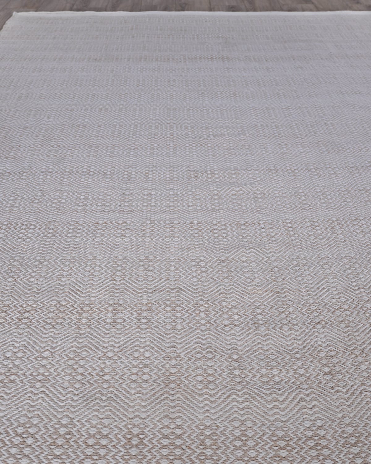 Shop Exquisite Rugs Naomi Indoor/outdoor Flat-weave Rug, 6' X 9' In Light Beige/ivory