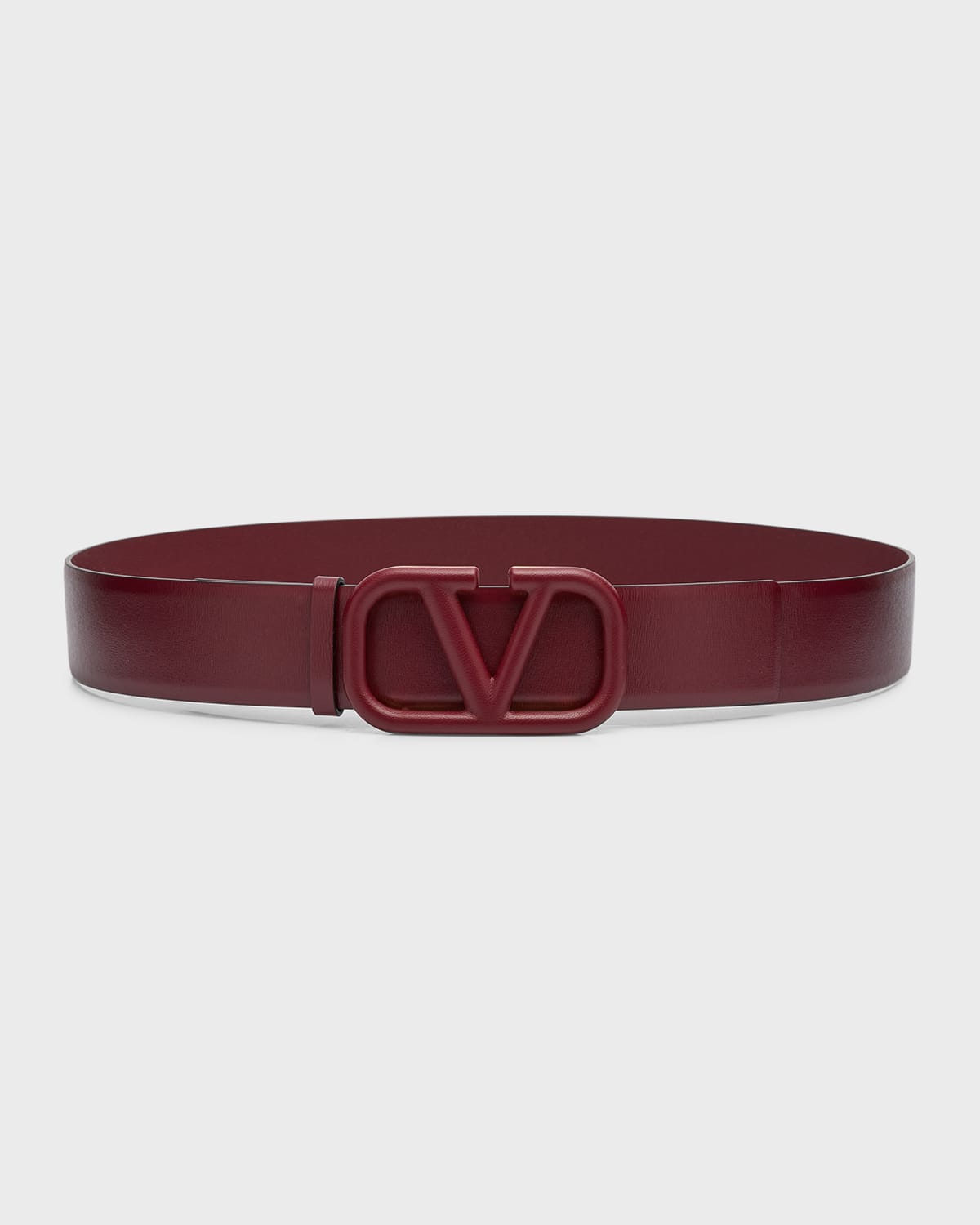 V-Logo Nappa Leather Belt