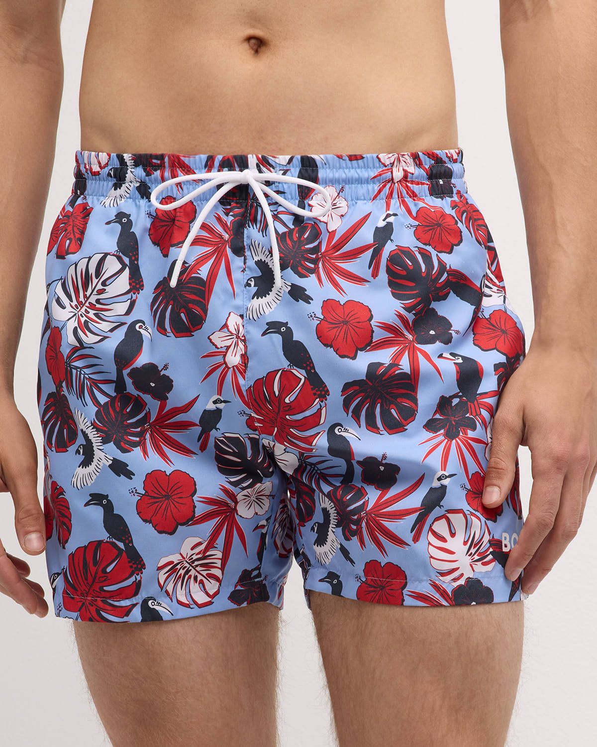 HUGO BOSS MEN'S PIRANHA SWIM SHORTS