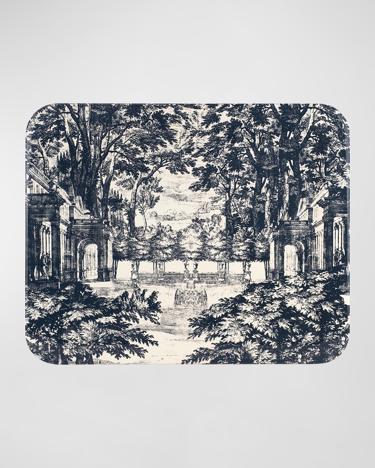 Fornasetti Giardino Settecentesco Tray In Gray