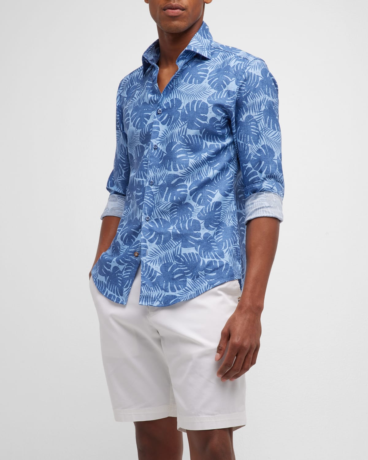 Hugo Boss C-hal-kent Casual Fit Long Sleeved Button Down Shirt In Open Blue  | ModeSens
