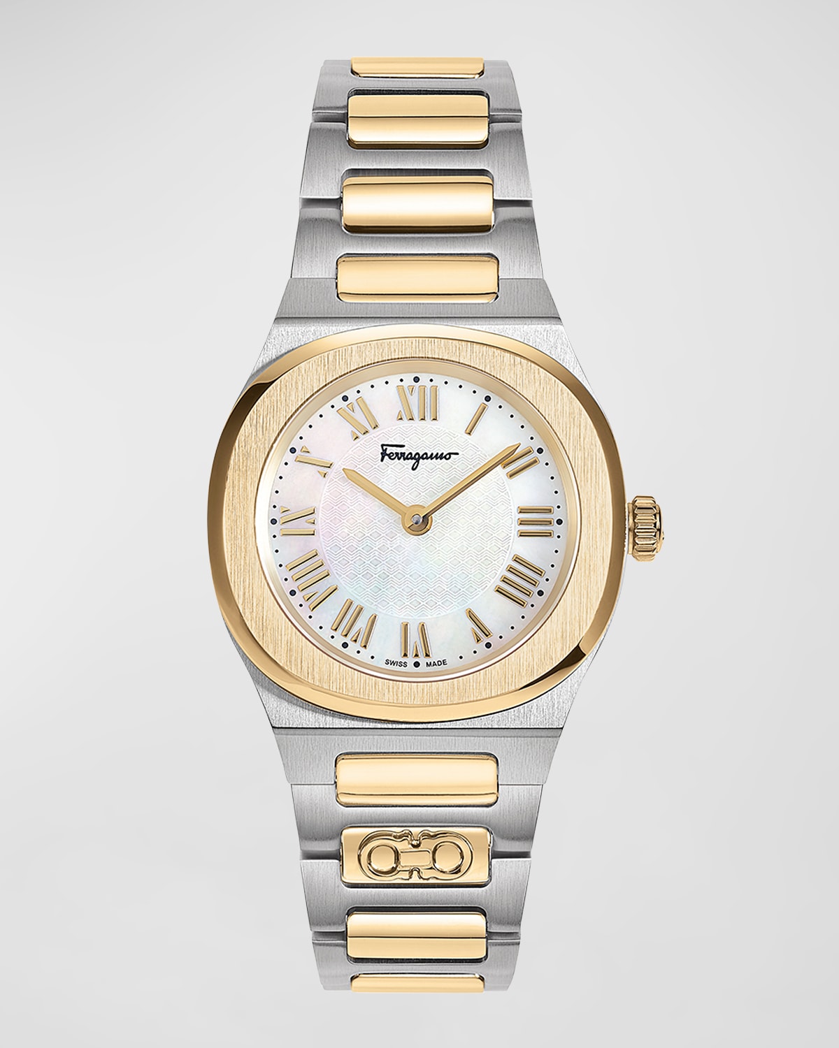 Ferragamo two tone watch best sale