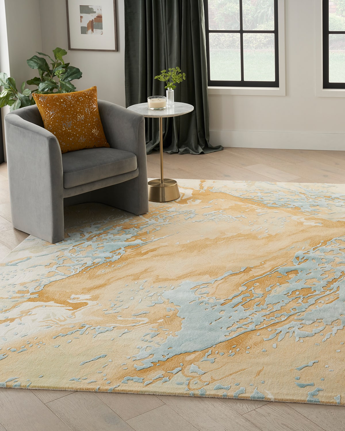 Nourison Milea Hand-tufted Rug, 5' X 8' In Neutral