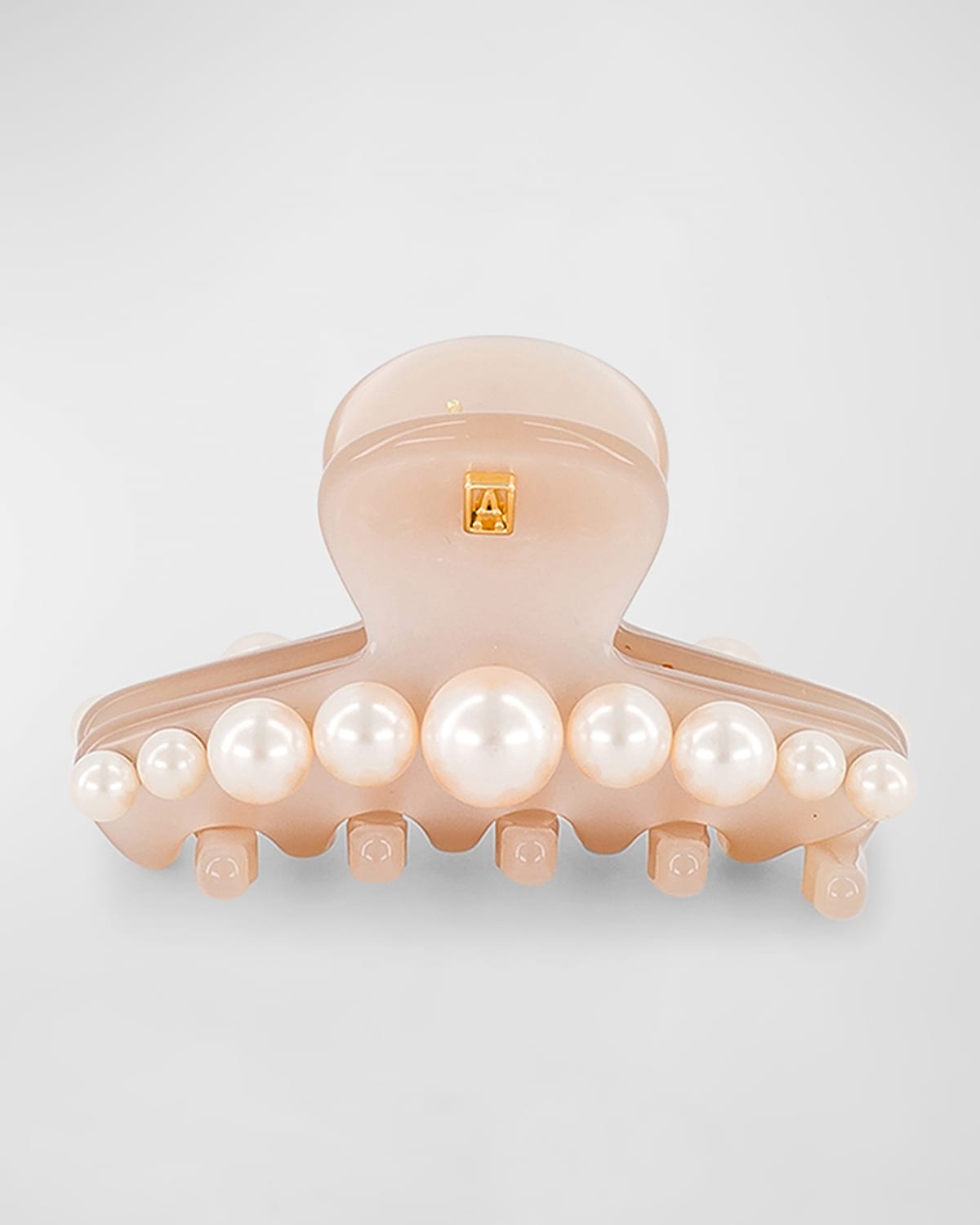 Alexandre De Paris Raspail Pearly Claw Clip In Beige