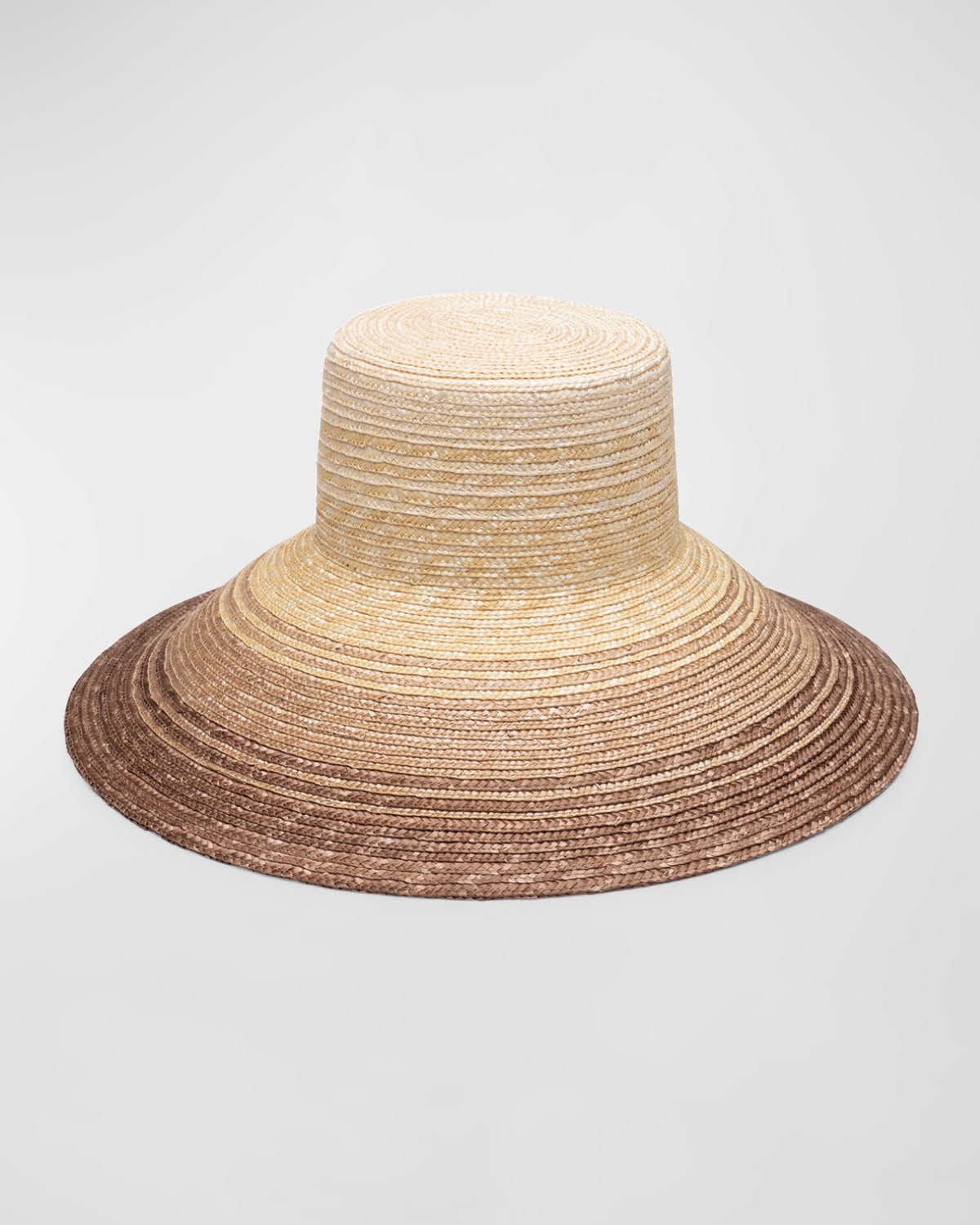 Mirabel Ombre Straw Wide Brim Hat