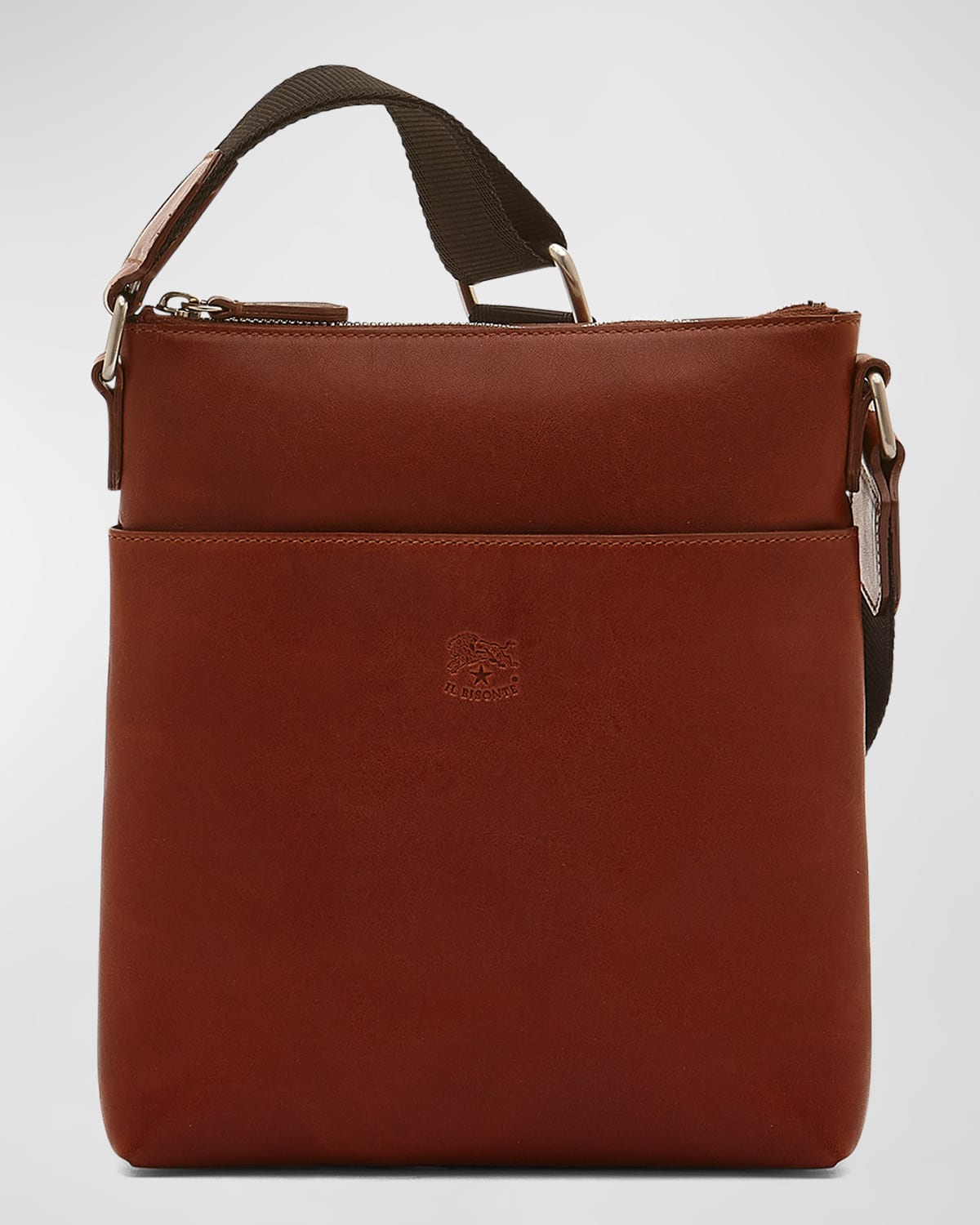 Men's Oriuolo Leather Crossbody Bag