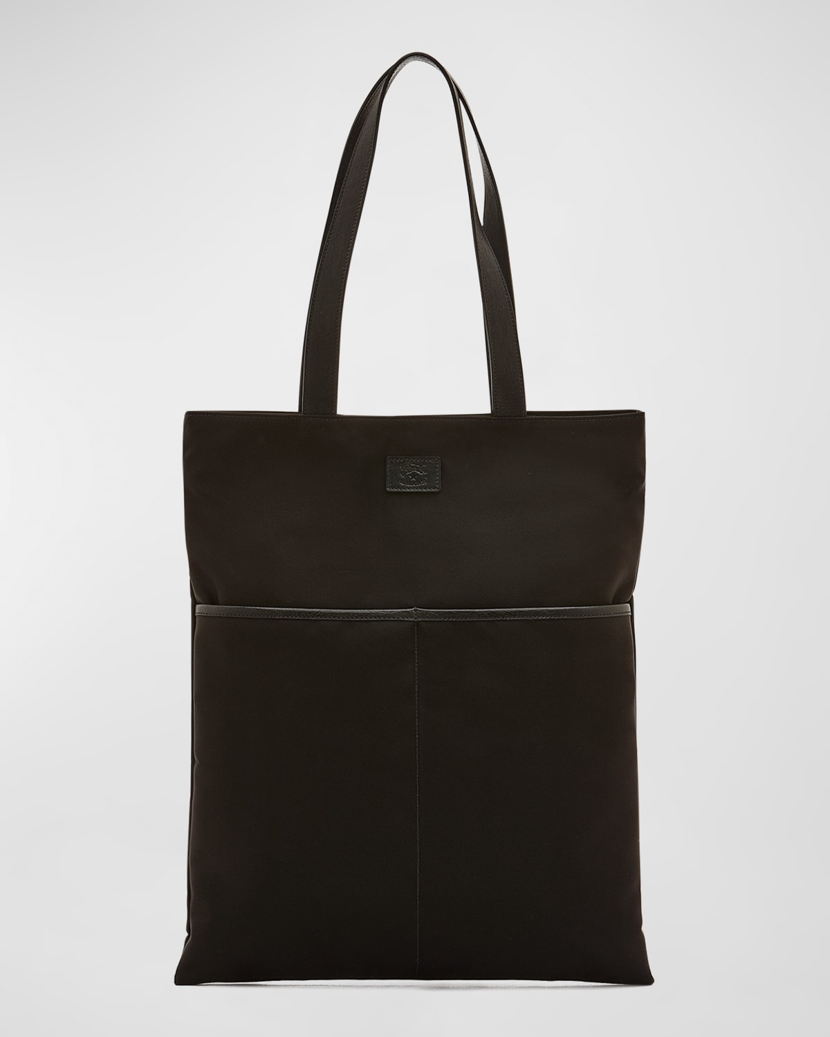 Shop Il Bisonte Men's Bardi Nylon Tote Bag In Black