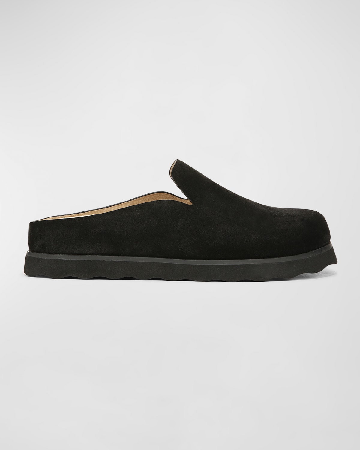 VINCE SUEDE SLIDE LOAFERS MULES