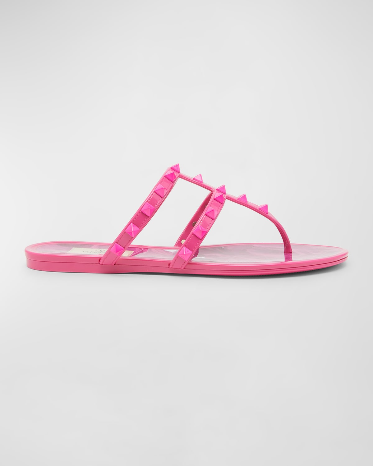 Pink valentino jelly sandals discount