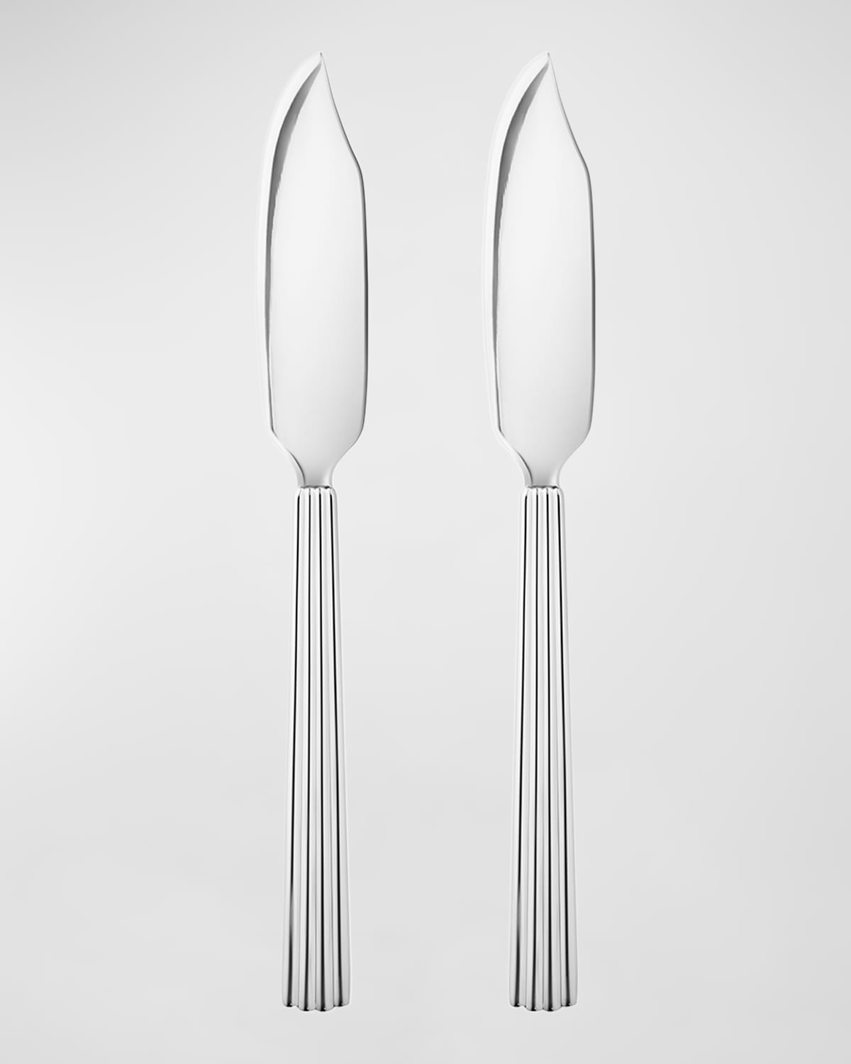 Georg Jensen Bernadotte Fish Knife - Set Of 2 In Silver