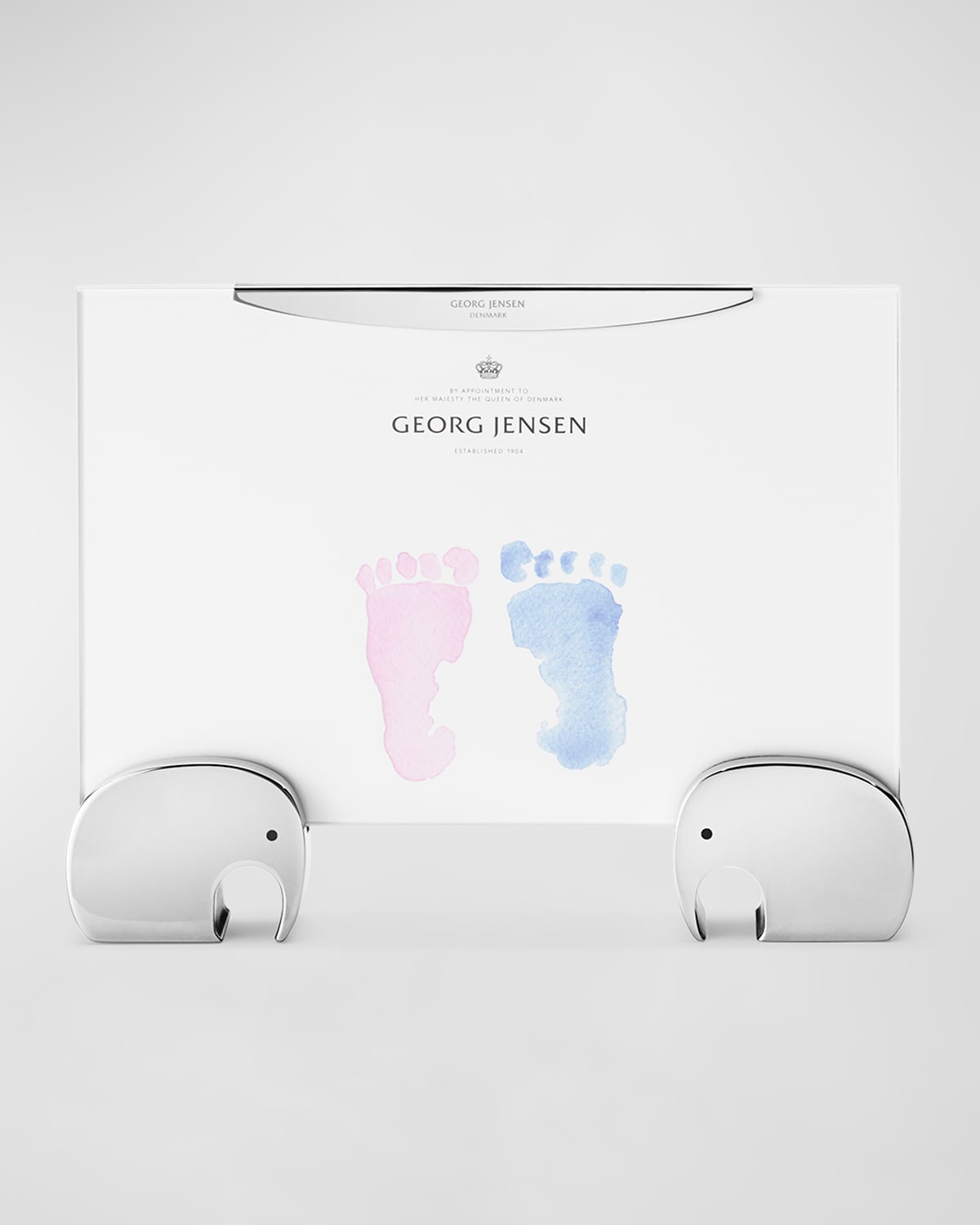 Georg Jensen Small Elephant Picture Frame In White