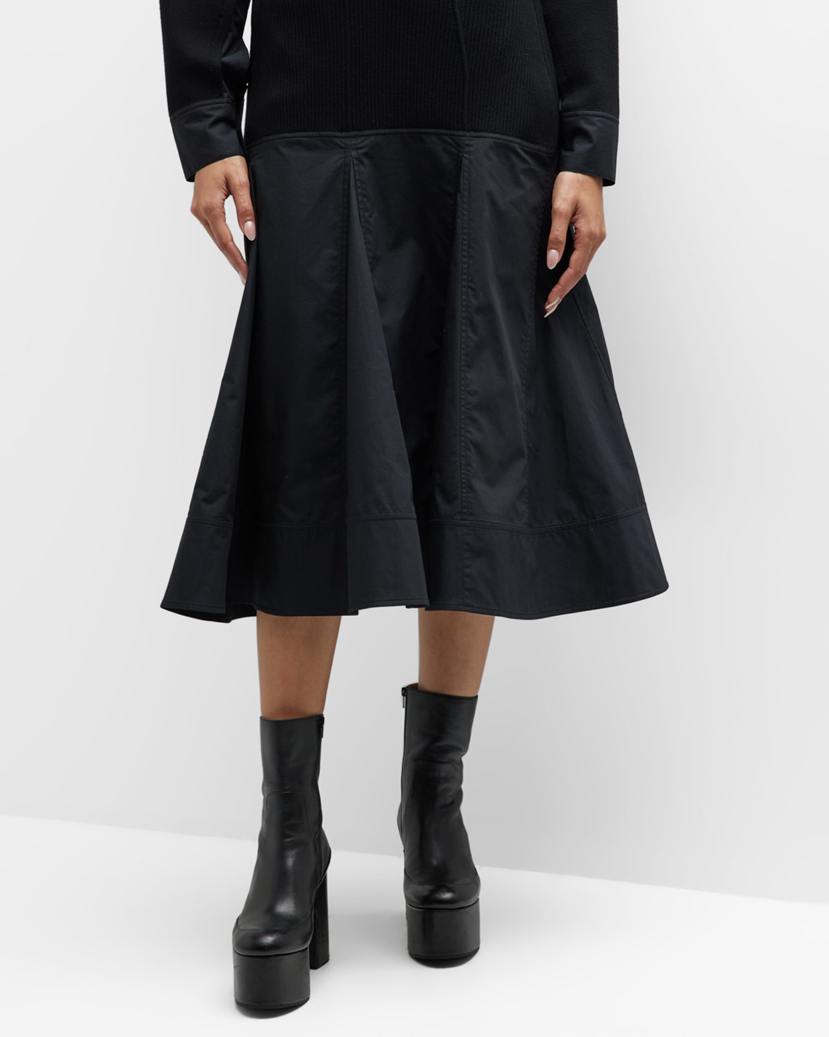 Shop 3.1 Phillip Lim / フィリップ リム Combo A-line Midi Skirt In Black