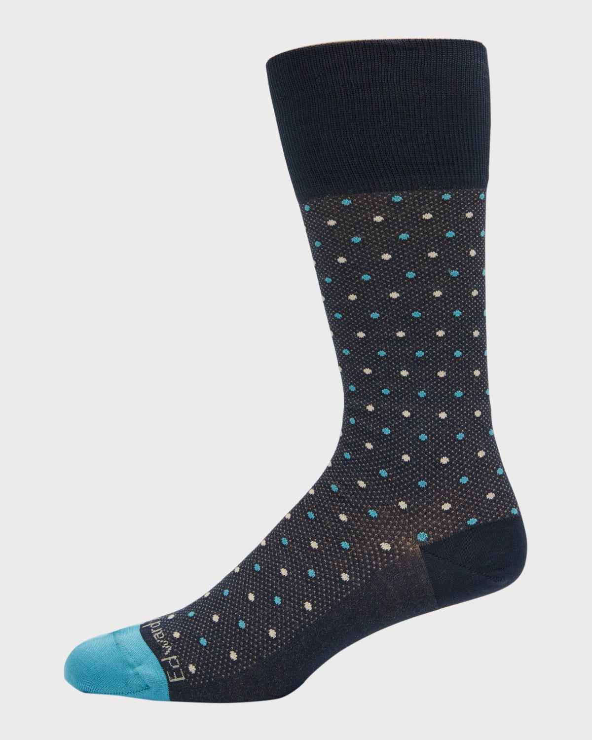Edward Armah Men's Polka Dot-Print Crew Socks