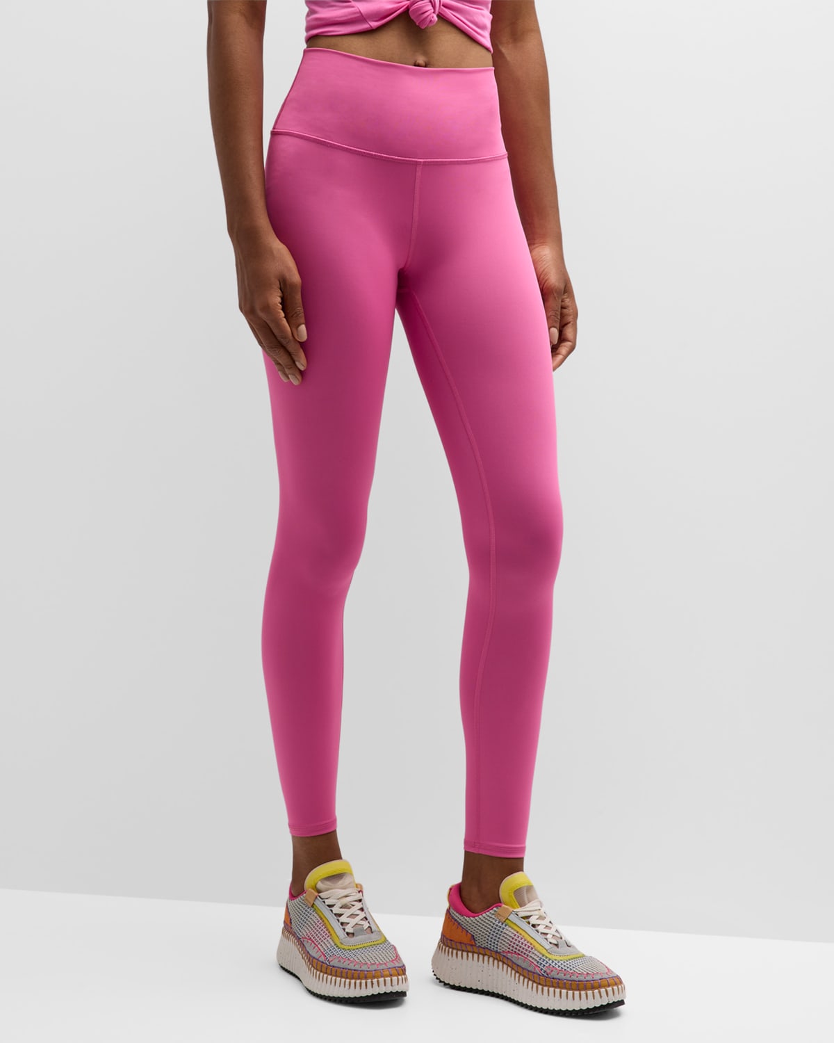 Alo Yoga High-waist Airlift 7/8 Leggings In Paradise Pink