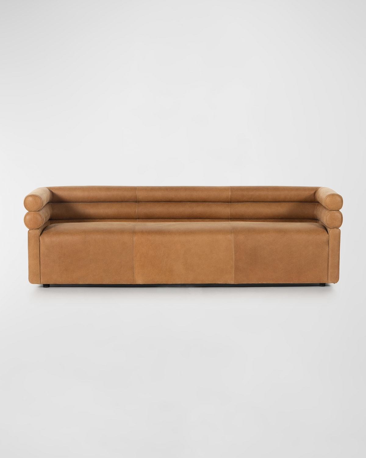 Evie Leather Sofa, 88.5"