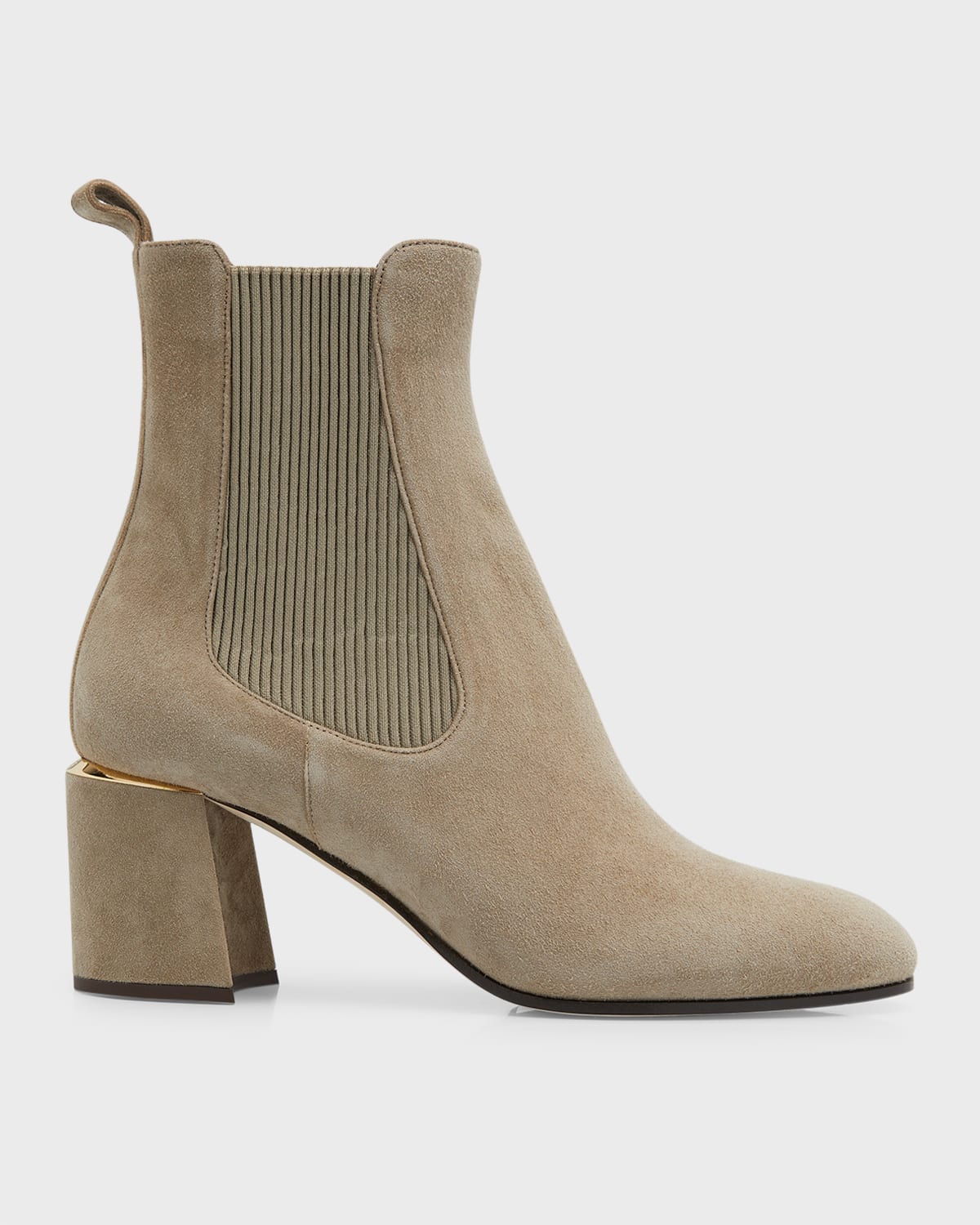 JIMMY CHOO THESSALY SUEDE CHELSEA ANKLE BOOTS