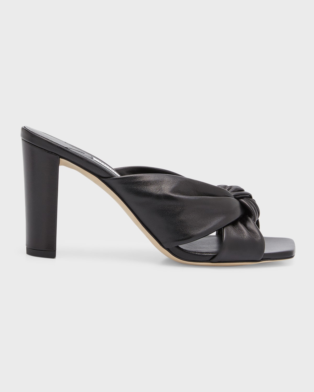 Shop Jimmy Choo Avenue Crisscross Slide Sandals In Black